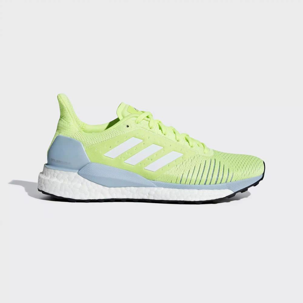Adidas Solar Glide ST Tenis Para Correr Amarillos Para Mujer (MX-76103)